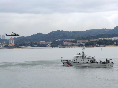 “海巡06”轮联合多部门在厦漳海域开展巡航搜救一体化联合行动