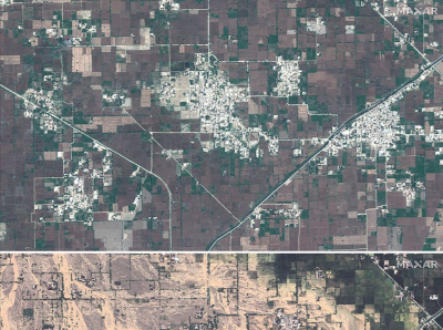 卫星图看巴基斯坦洪水：三分之一国土被淹