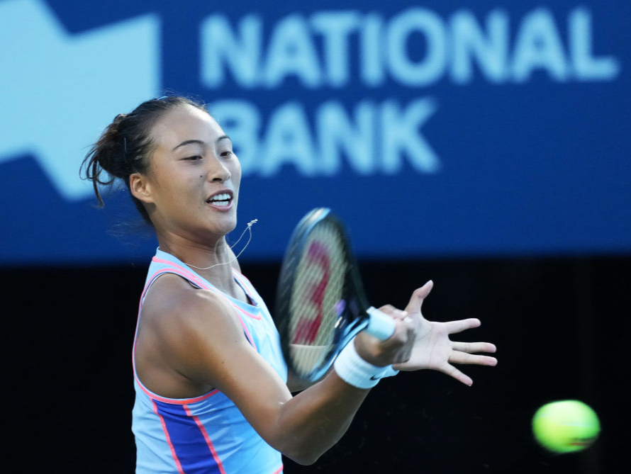 中国选手郑钦文淘汰前美网冠军 首次晋级WTA1000赛八强