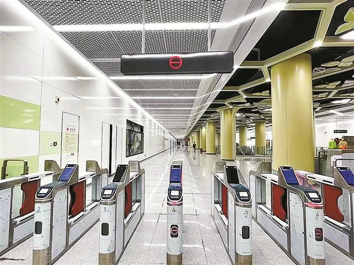 沙田地铁站打造“地下生态绿廊” 