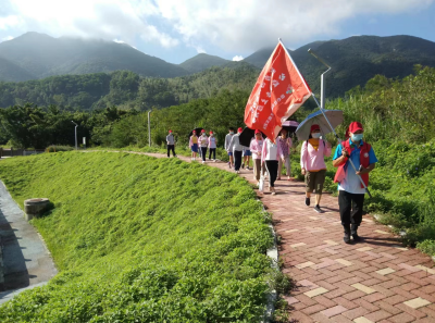 新时代文明实践|石井街道田心社区志愿者公益徒步做生态文明实践者