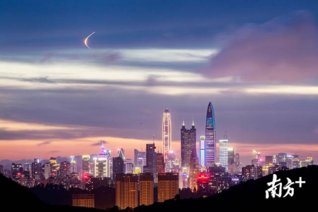 深圳夜景。