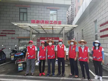 新湖街道：防疫创文同走，“五老”党员在行动