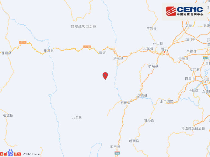 四川甘孜州泸定县发生3.2级地震，震源深度8千米