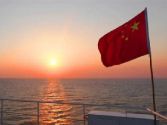 中国海警舰艇编队今日在我钓鱼岛领海巡航