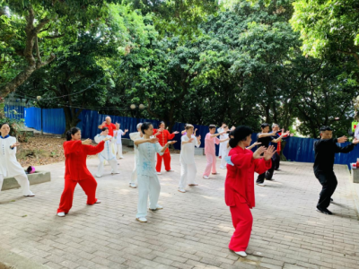 深圳南山珠光社区举行传统武术进社区活动