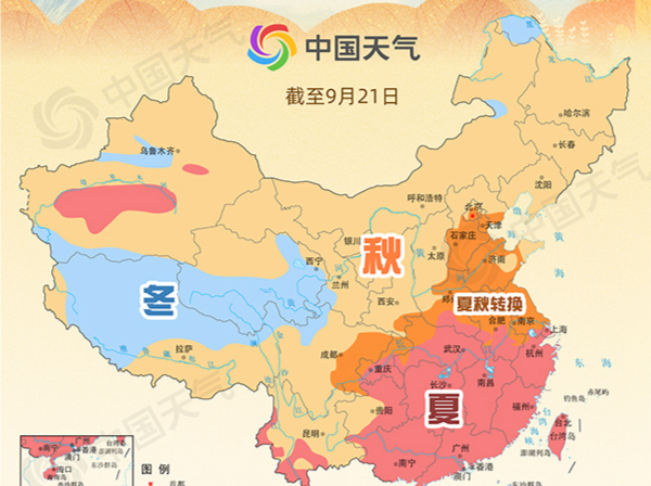 2022最新全国入秋进程图出炉 秋天前沿南推至山东河南一带