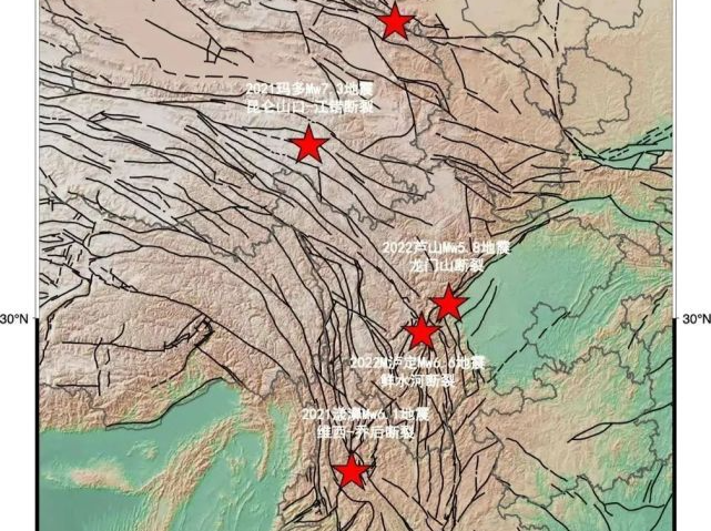 地震“老巢”断裂带：去年以来中国发生9次6级或以上地震