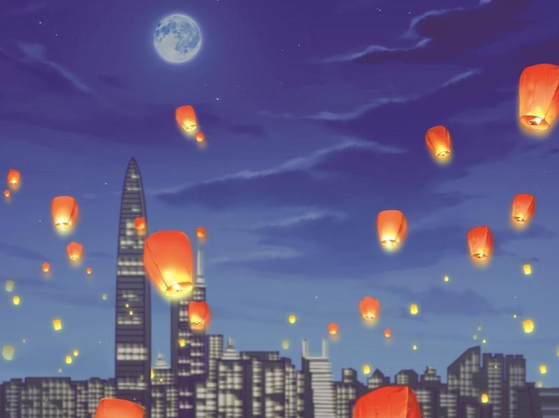 元故事 │ 月光下的灯火