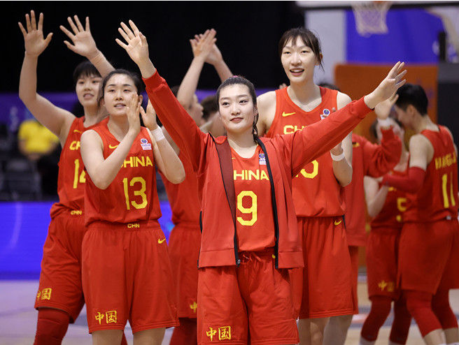 中国女篮展现团队力量