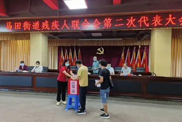 马田街道残疾人联合会第二次代表大会顺利召开