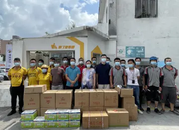 公明街道开展新就业形态行业中秋慰问活动