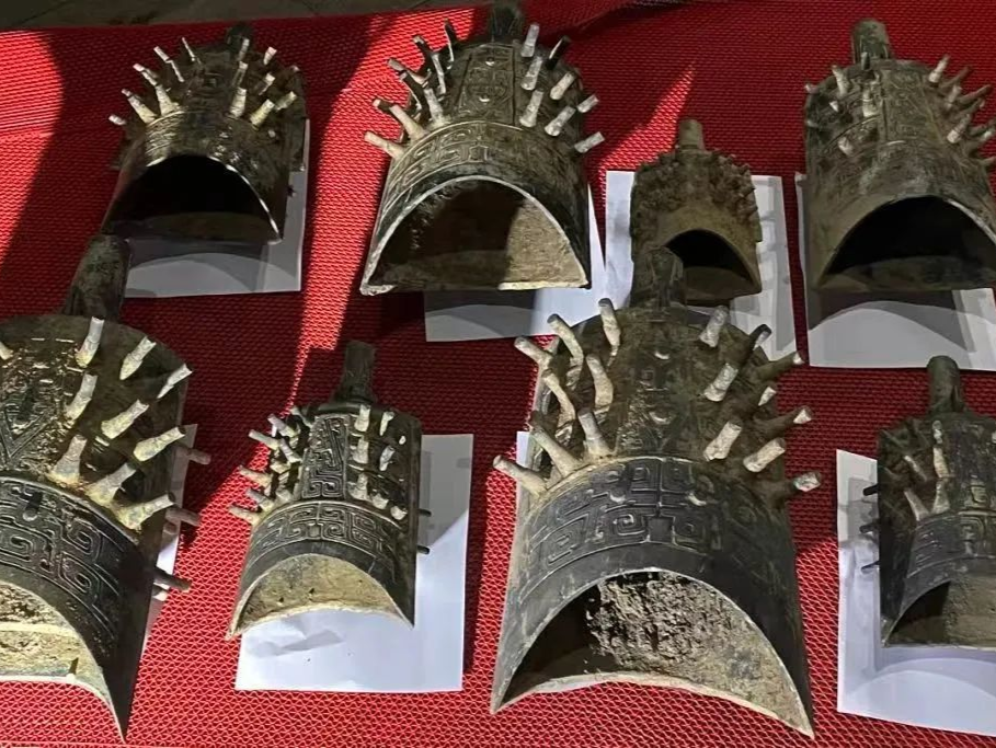 距今约2700年的9件青铜编甬钟被追回！作案细节披露……