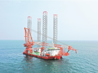 全国首艘！新一代2000吨级海上风电安装平台在广州南沙交付投运