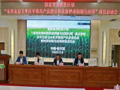 事关玉米种质创新，这个国家级项目在黑龙江启动
