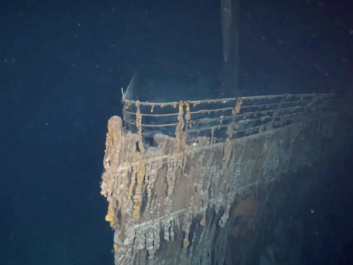 泰坦尼克号残骸8k分辨率画面公布，更多船体细节曝光 