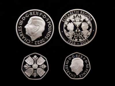 英国发布首批查尔斯三世肖像硬币