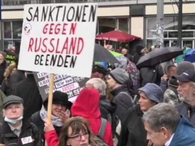 德国发生示威游行 抗议干预俄乌冲突致物价飞涨