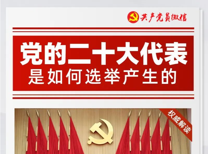 党的二十大代表是如何选举产生的？