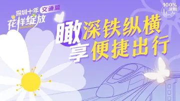 深圳十年·花样绽放④｜瞰深铁纵横 享便捷出行