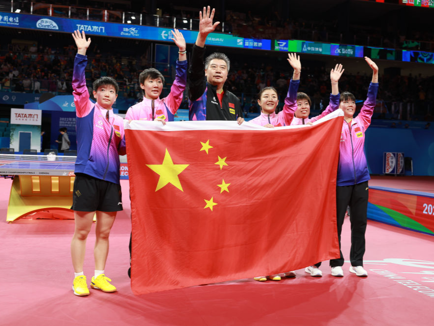 中国女乒：升国旗、奏国歌的时刻真的很美好