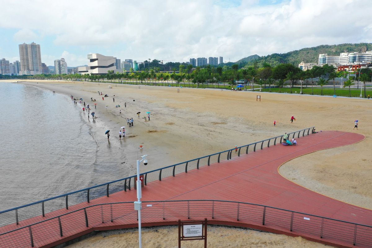 珠海情侣路沙滩图片