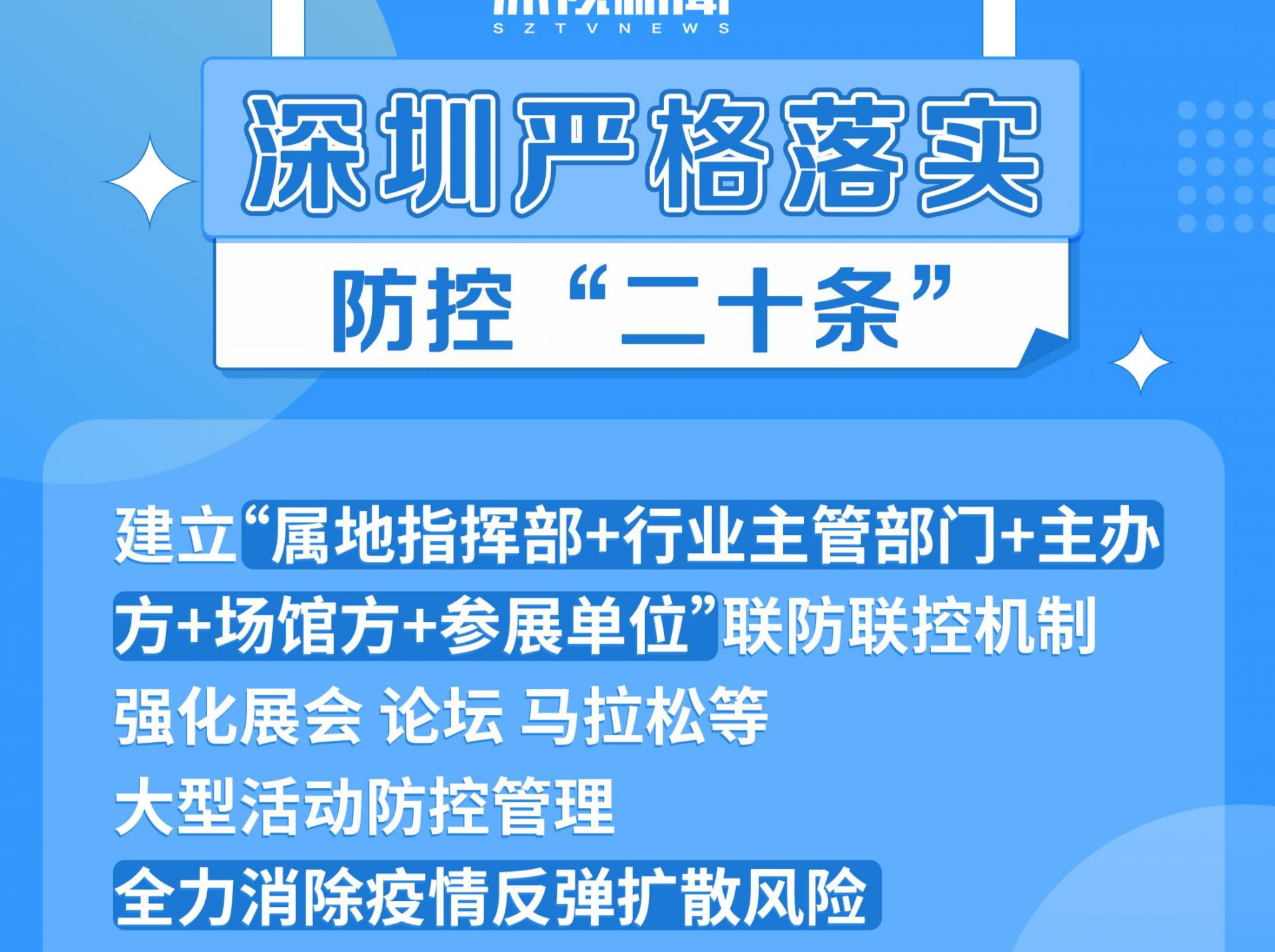 深圳严格落实防控“二十条”