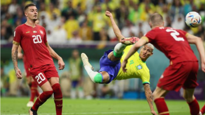 理查利森梅开二度，巴西2:0击败塞尔维亚