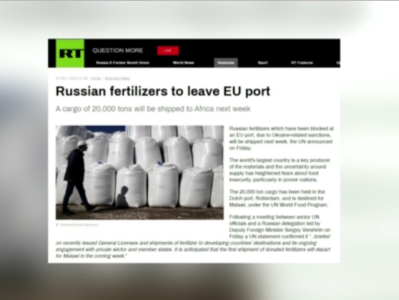 荷兰将放行2万吨俄罗斯化肥