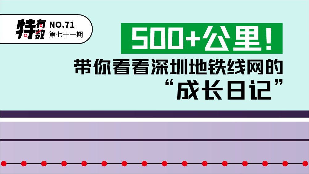 特有数 | 500+公里！带你看看深圳地铁线网的“成长日记”	 