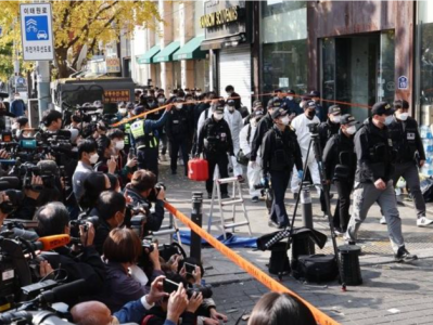 韩警方就踩踏事故搜查多处公共机构，包括当地警署和消防部门