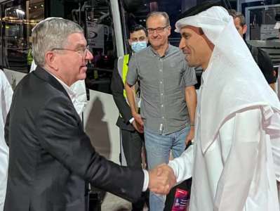 国际奥委会主席巴赫抵达卡塔尔，将参加世界杯开幕式