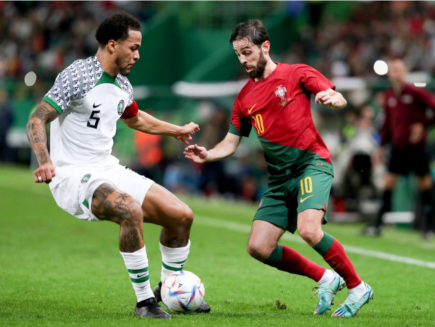 世界杯热身赛：葡萄牙队4:0大胜尼日利亚队