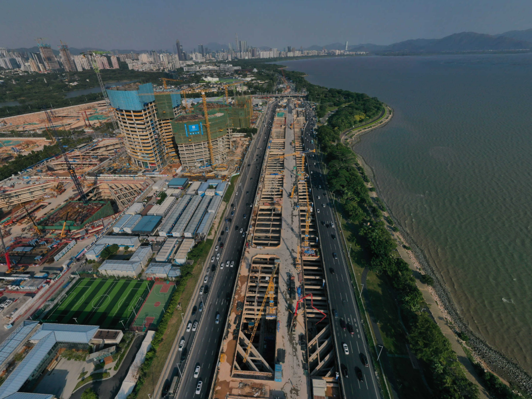 深圳滨海大道(总部基地段)交通综合改造工程再获新进展
