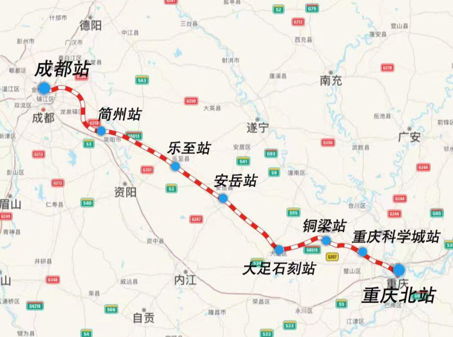 成渝中线高铁开工建设，双城经济圈将新增一条大通道