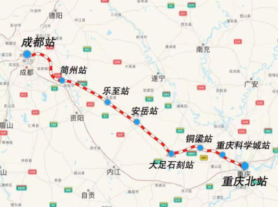 成渝中线高铁开工建设，双城经济圈将新增一条大通道