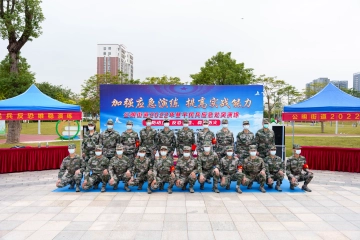 公明街道开展2022年基干民兵应急处突演练