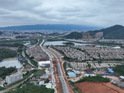 肇庆市高要大道改扩建项目全线道路雏形已现