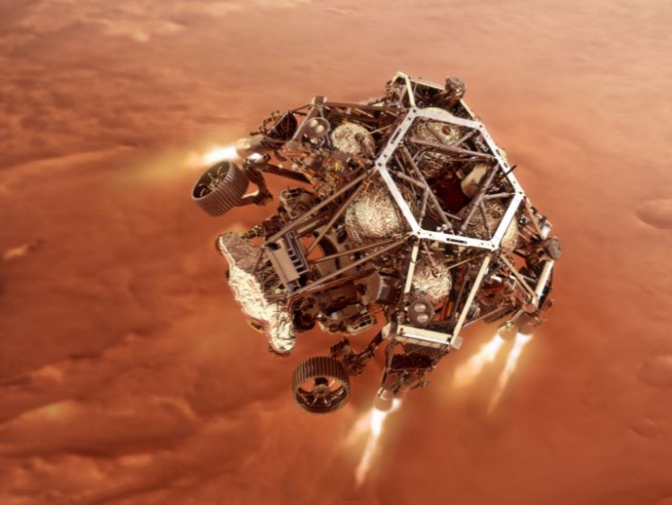 火星探测器首次捕捉到火星尘暴声