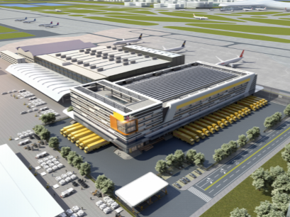 深圳机场东区国际转运货运楼项目主体结构全面封顶