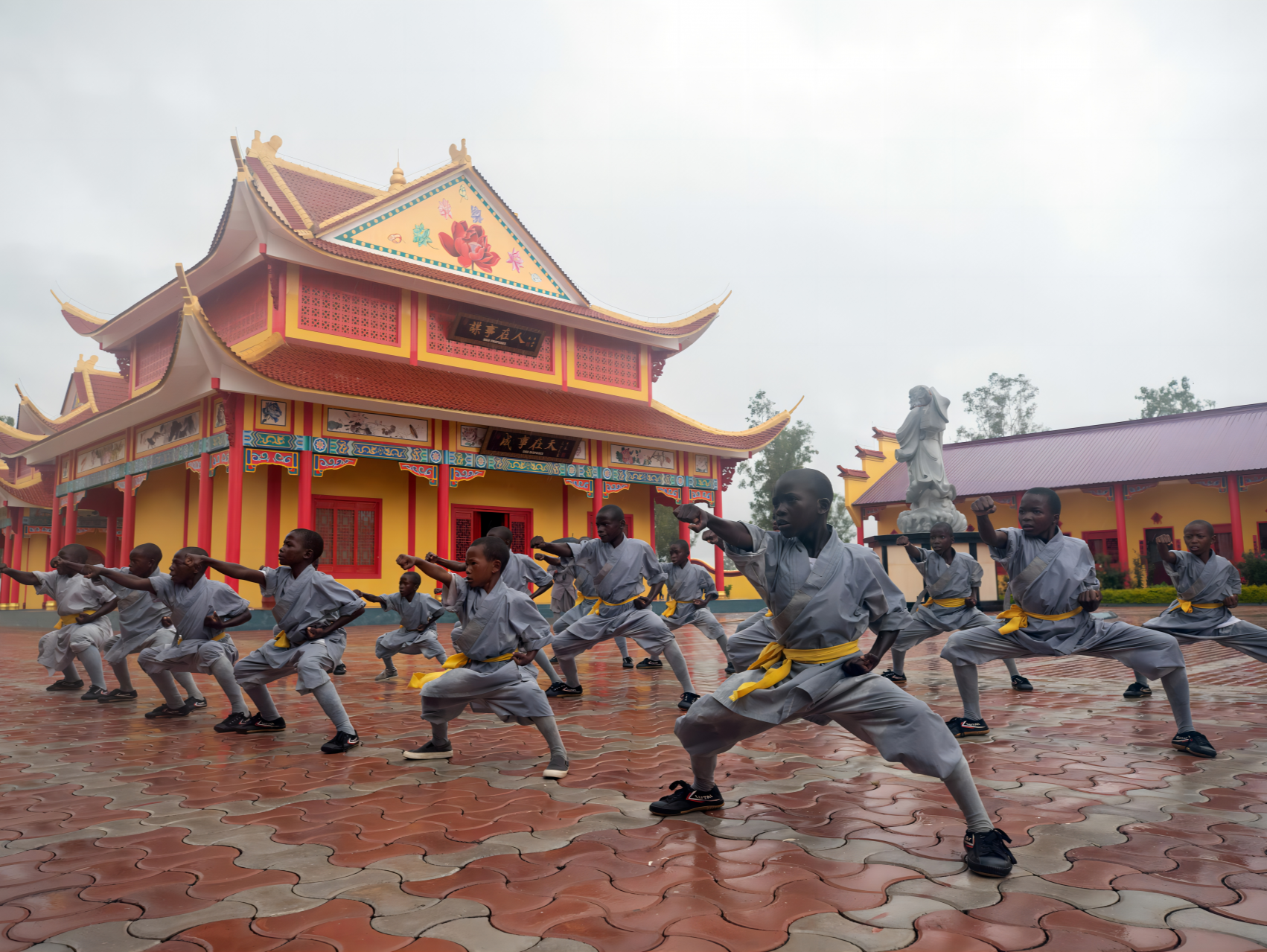 赞比亚少林寺“武”动新春