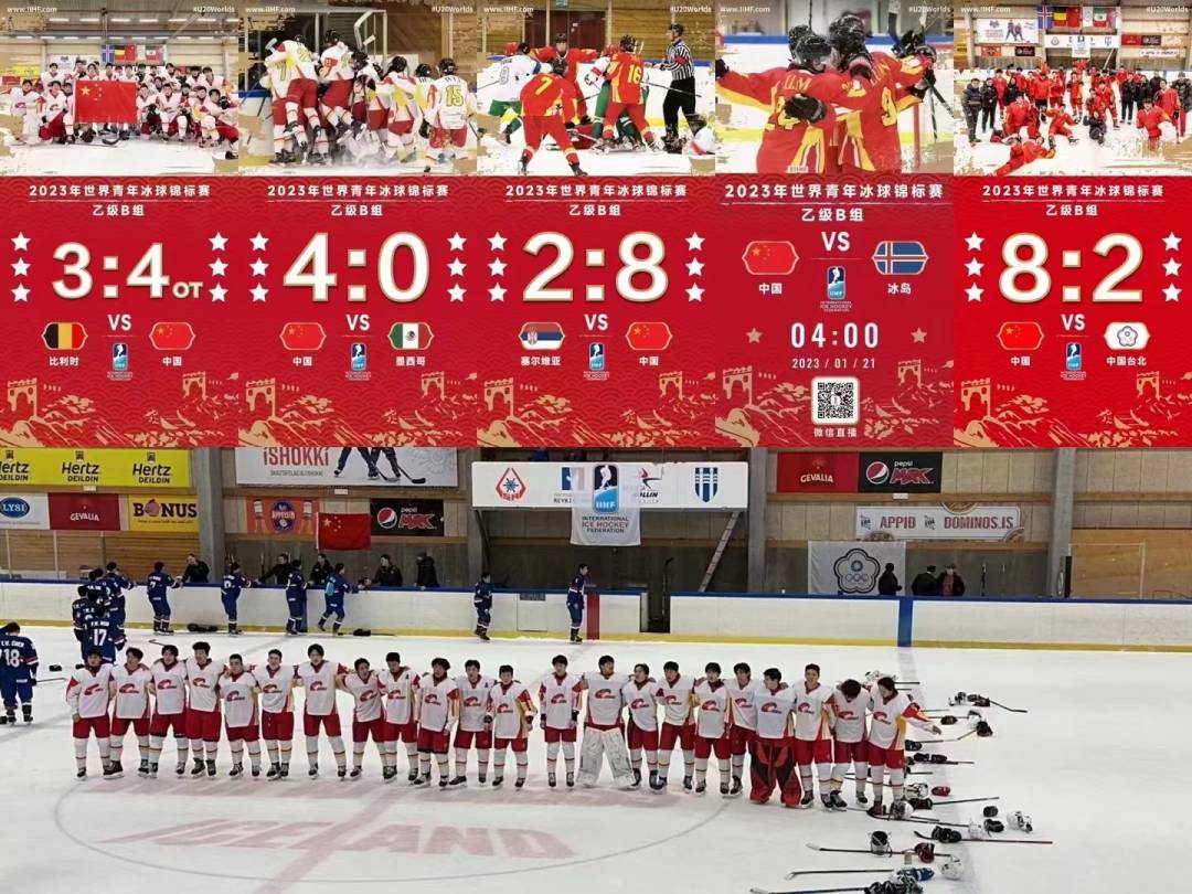 全胜夺冠！中国U20男冰队世锦赛升组