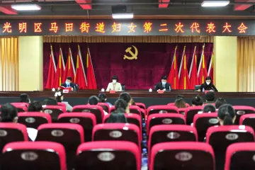 马田街道妇女第二次代表大会召开