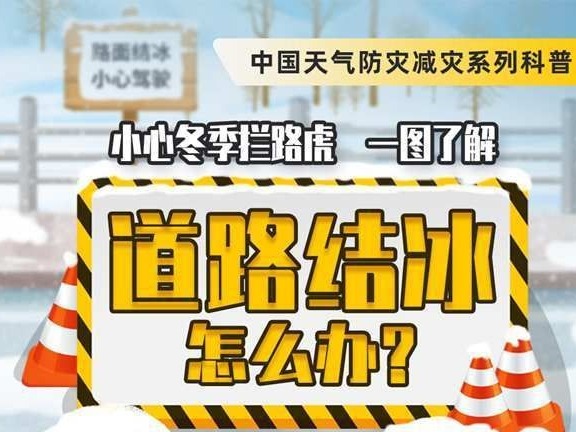 小心路滑！十余省区市多地发布道路结冰预警 一图了解如何防御