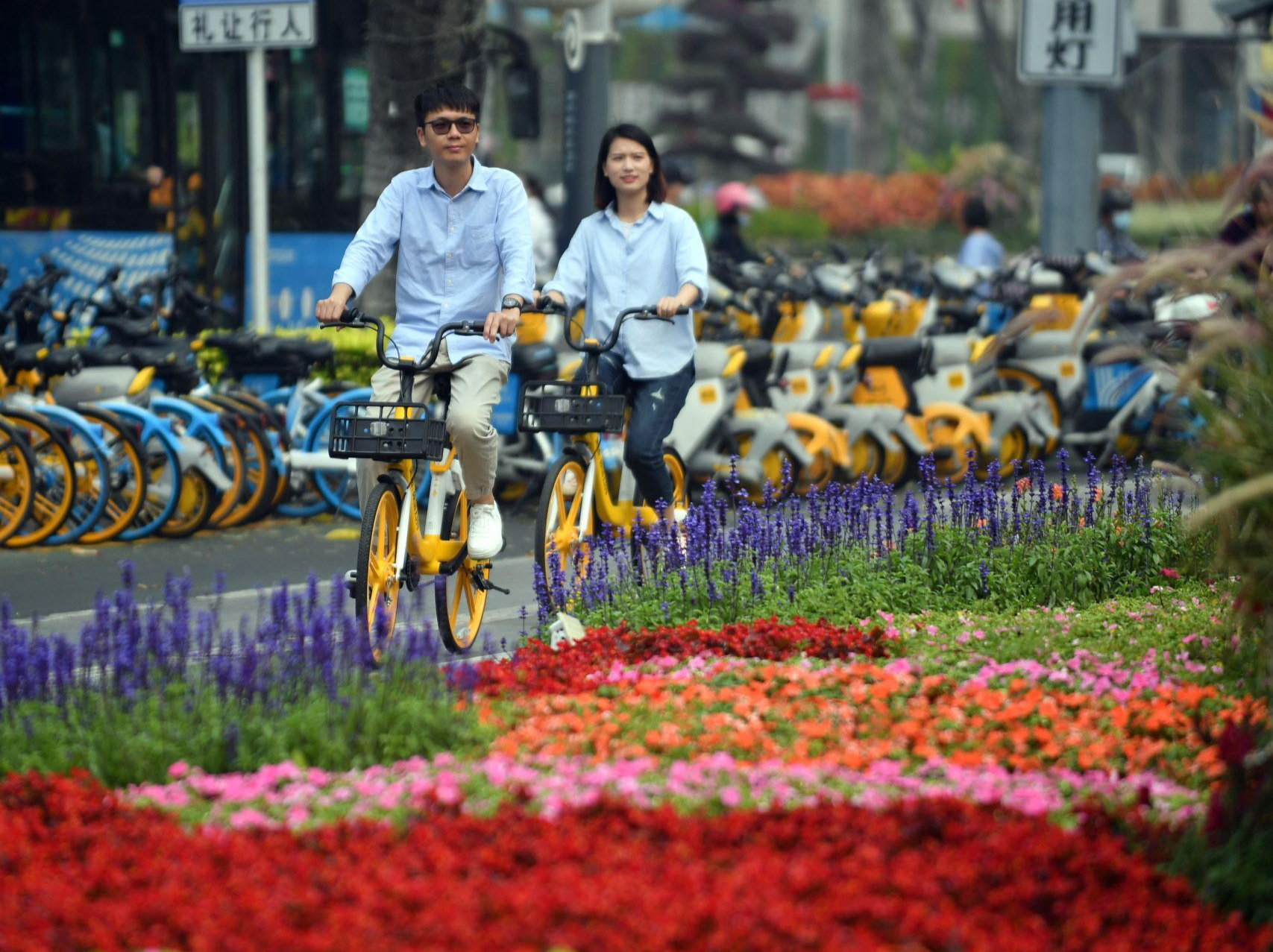 “骑迹”中显示城市热力！深圳共享单车日均骑行量同比提升270%