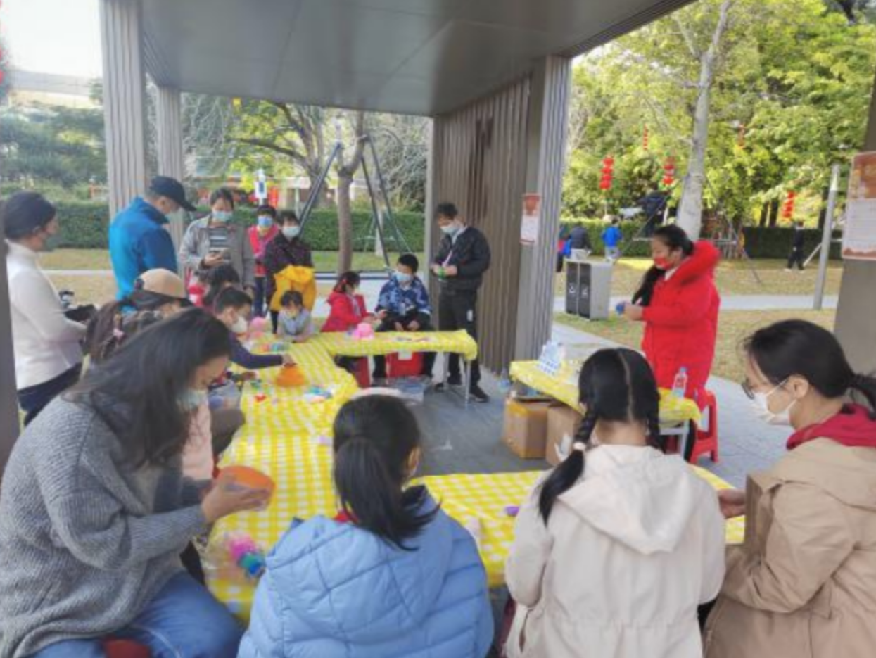 给春节加点“非遗”，华林社区开展“亲子蛋糕捏面人”活动