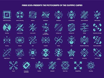 巴黎奥运会项目图标公布：传递“荣誉徽章”理念
