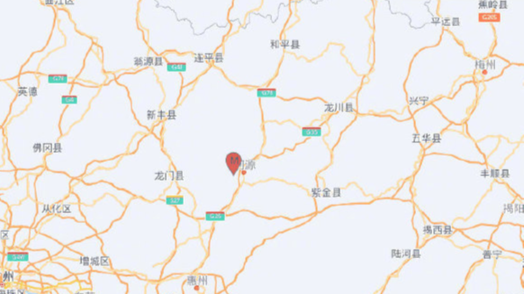 广东河源市源城区附近发生4.3级左右地震，广深莞惠等多地有震感