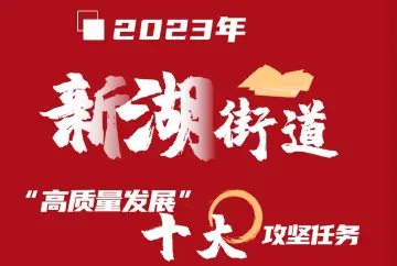 2023年光明区新湖街道高质量发展锁定十大攻坚任务