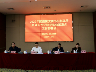 总结2022展望2023，深圳市社会组织党委召开这场述职评议会